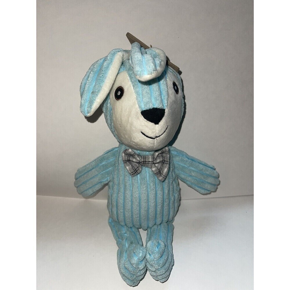 Pally Paws Blue Bunny Rabbit Squeaky Dog Toy New